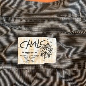 Chals Black and White Striped Shirt